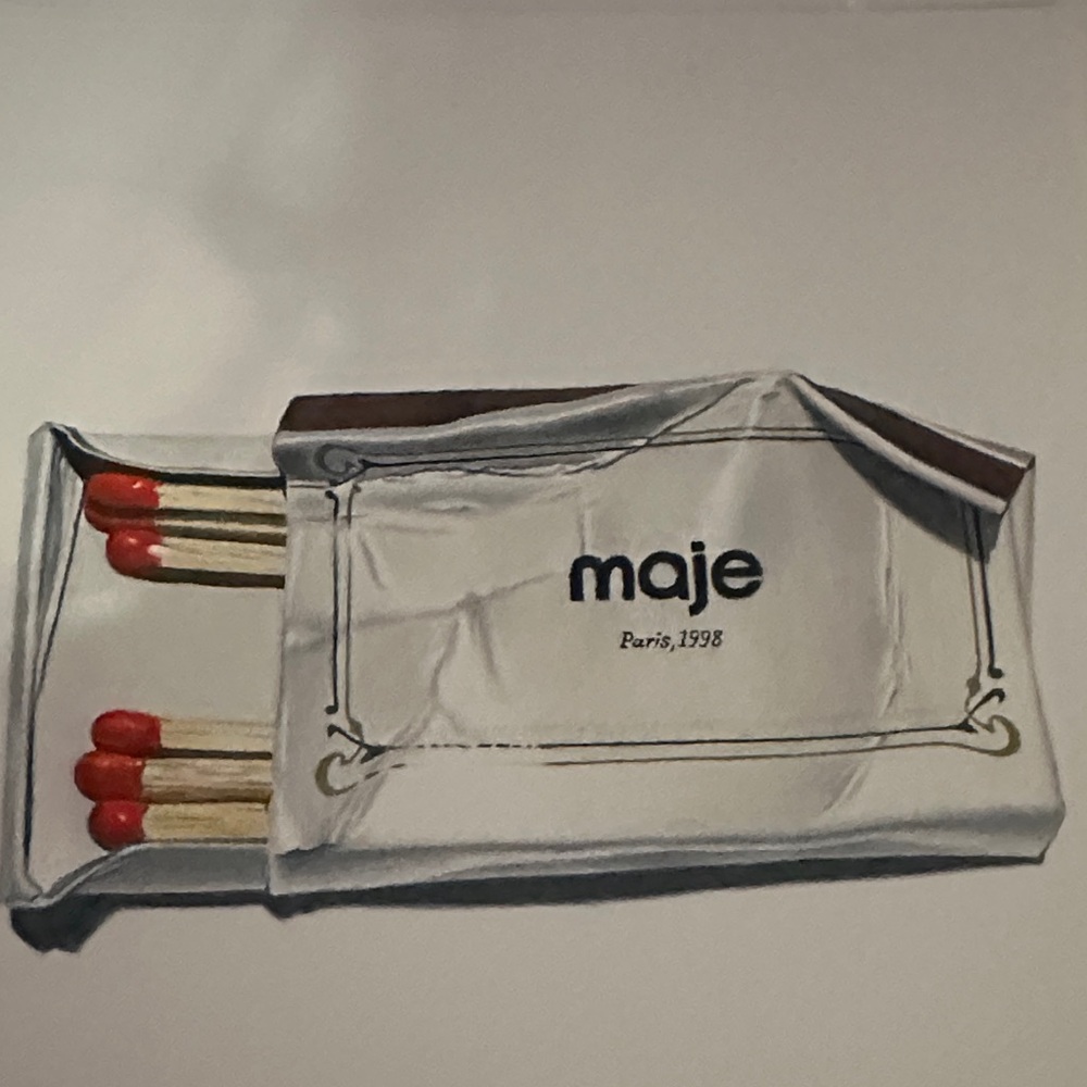 Signed Art: Authentic Claire Salvo x Maje Matchbox signed Illustration